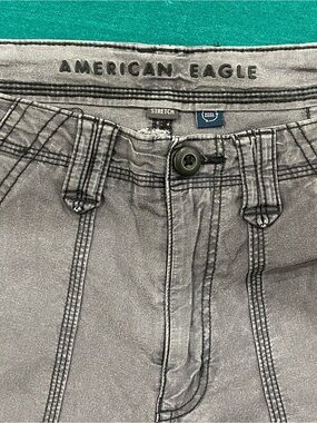 American Eagle Lived-in Cargo Pants - Charcoal Gray Women’s Size 4